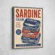 Sardine Can Italian Vintage Poster Art Print