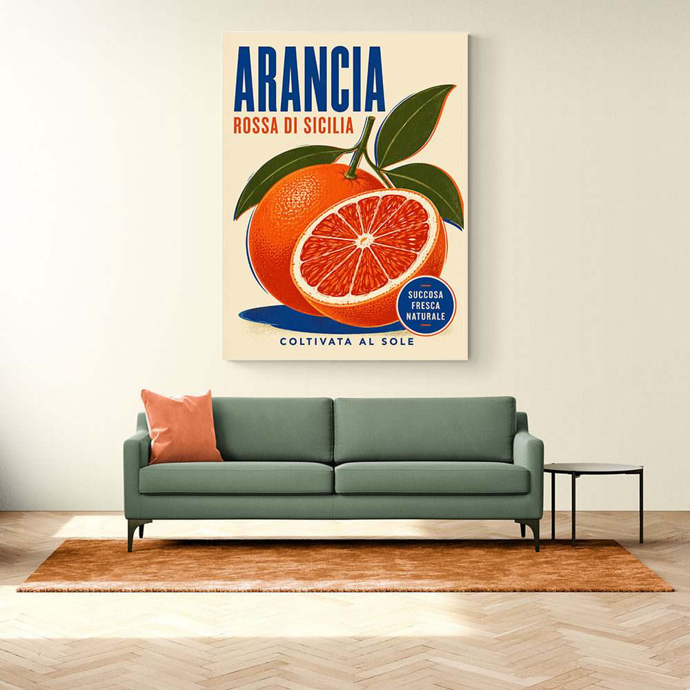 Sicilian Blood Orange Vintage Ad Art Print