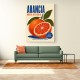Sicilian Blood Orange Vintage Ad Art Print