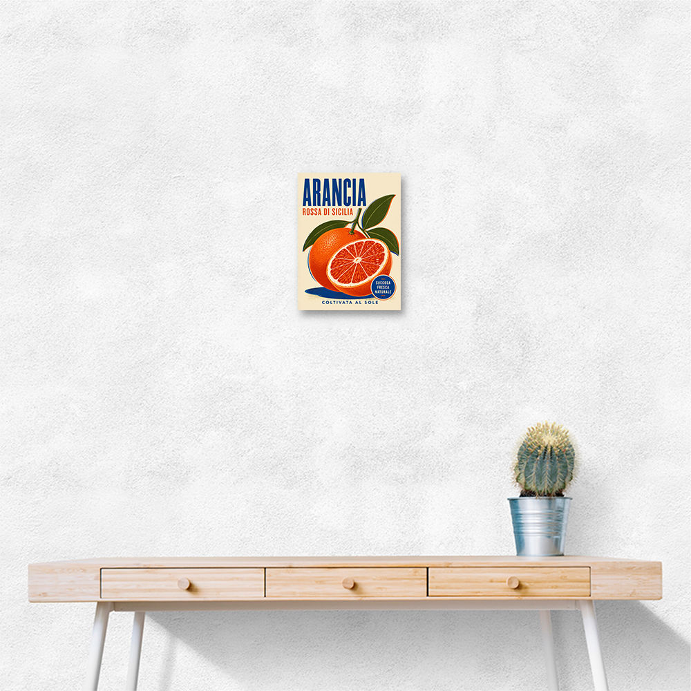 Sicilian Blood Orange Vintage Ad Art Print
