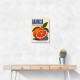 Sicilian Blood Orange Vintage Ad Art Print