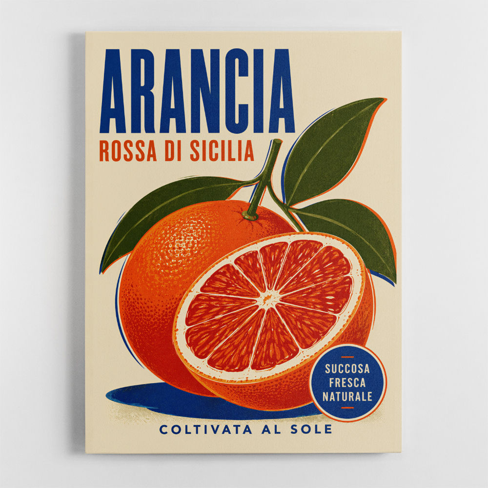 Sicilian Blood Orange Vintage Ad Art Print