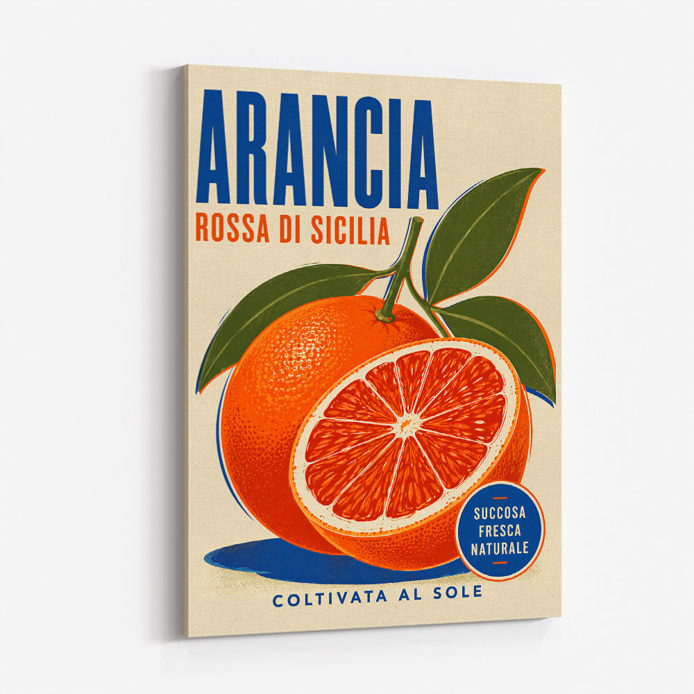 Sicilian Blood Orange Vintage Ad Art Print