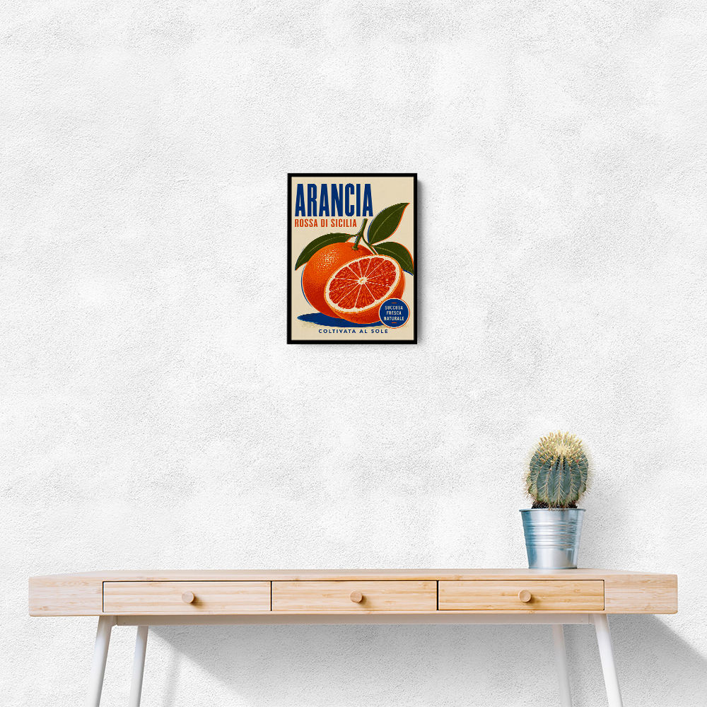 Sicilian Blood Orange Vintage Ad Art Print