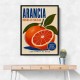 Sicilian Blood Orange Vintage Ad Art Print
