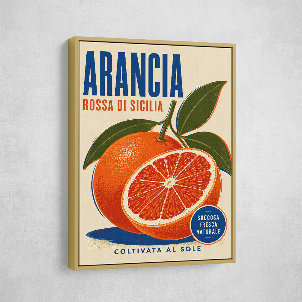 Sicilian Blood Orange Vintage Ad Art Print