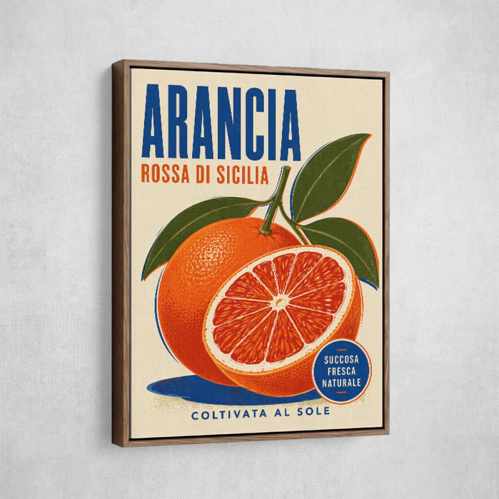 Sicilian Blood Orange Vintage Ad Art Print