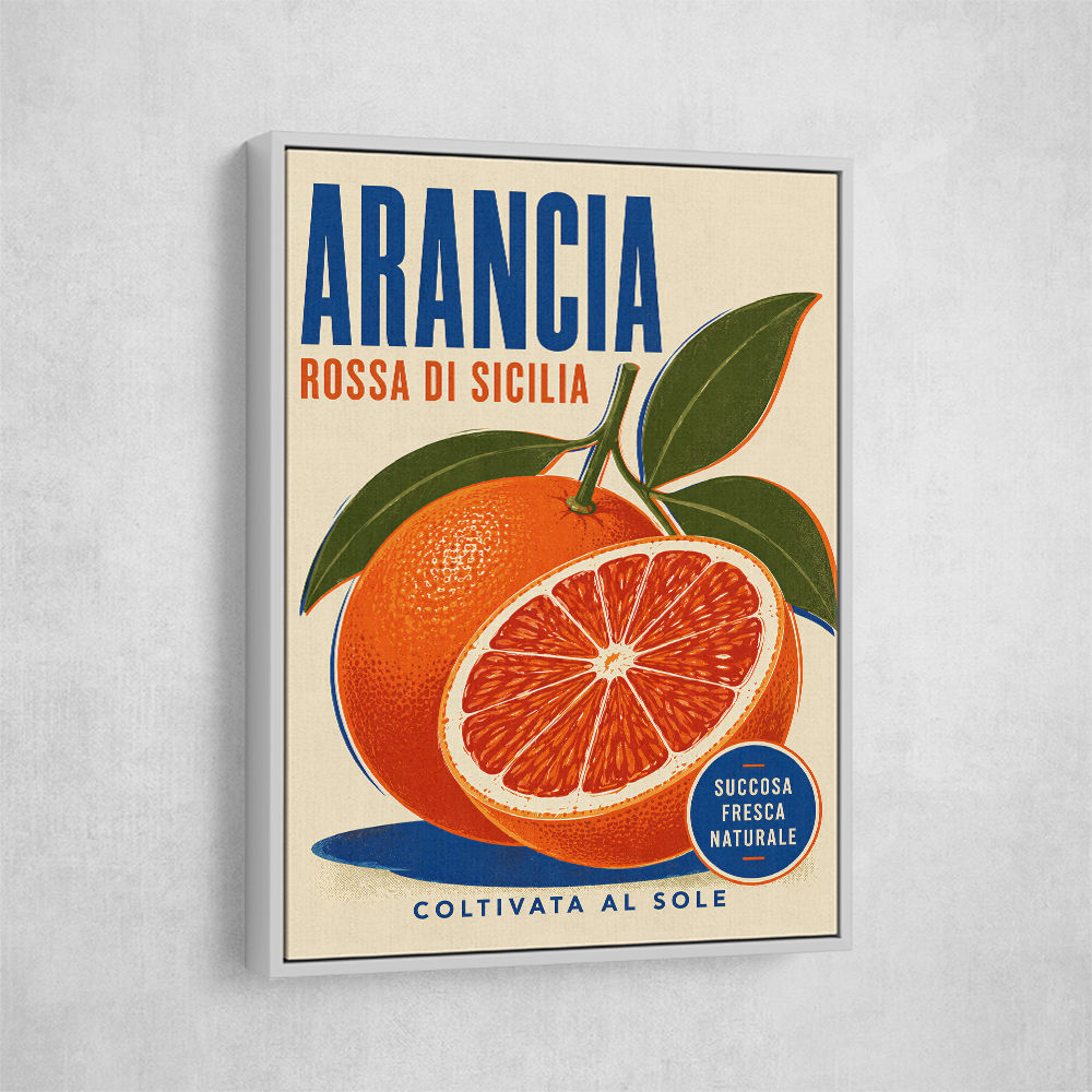 Sicilian Blood Orange Vintage Ad Art Print