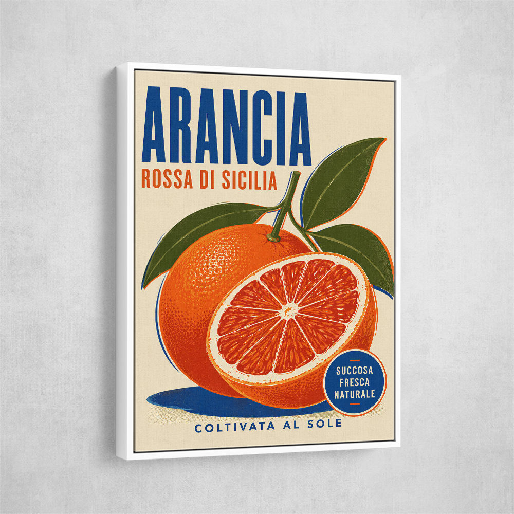 Sicilian Blood Orange Vintage Ad Art Print