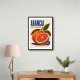 Sicilian Blood Orange Vintage Ad Art Print