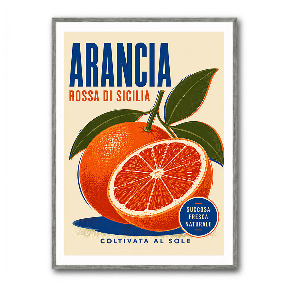 Sicilian Blood Orange Vintage Ad Art Print