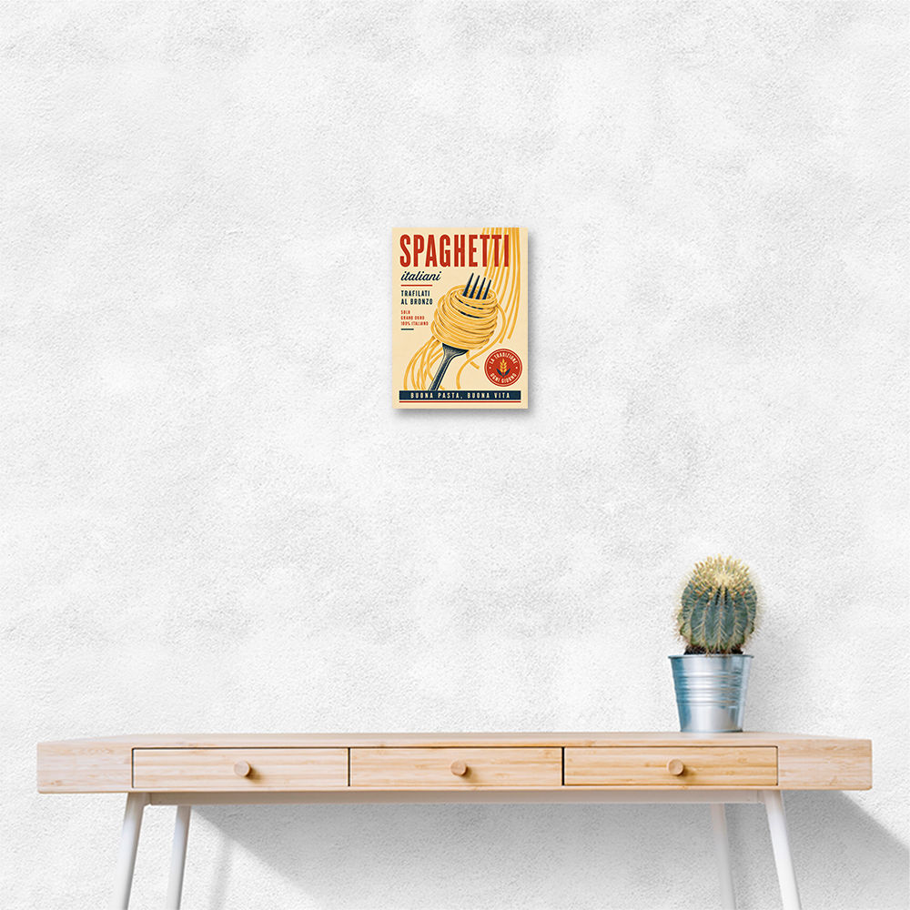 Spaghetti Italian Vintage Food Poster Art Print
