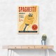 Spaghetti Italian Vintage Food Poster Art Print