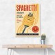 Spaghetti Italian Vintage Food Poster Art Print