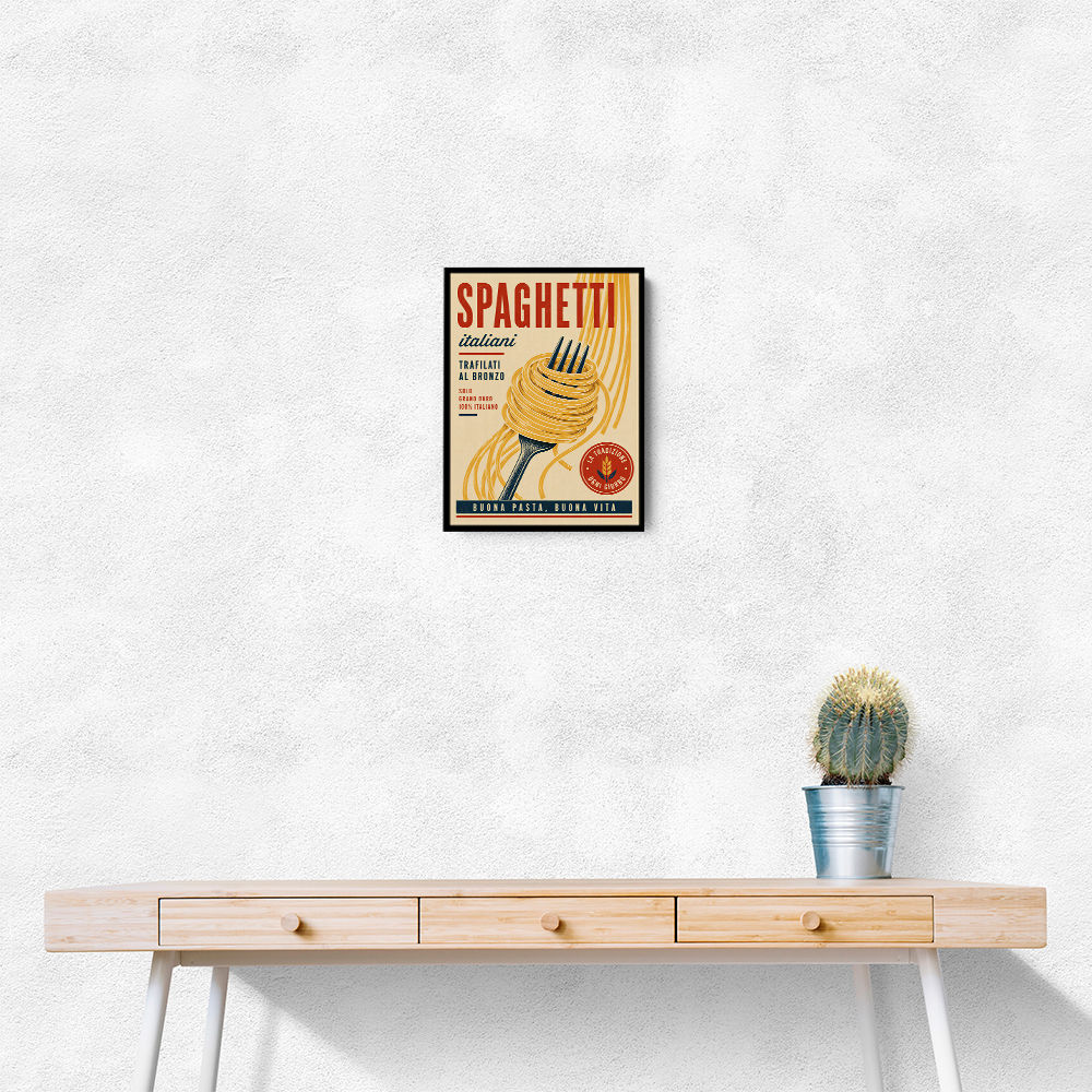 Spaghetti Italian Vintage Food Poster Art Print