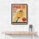 Spaghetti Italian Vintage Food Poster Art Print