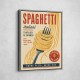 Spaghetti Italian Vintage Food Poster Art Print