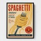 Spaghetti Italian Vintage Food Poster Art Print