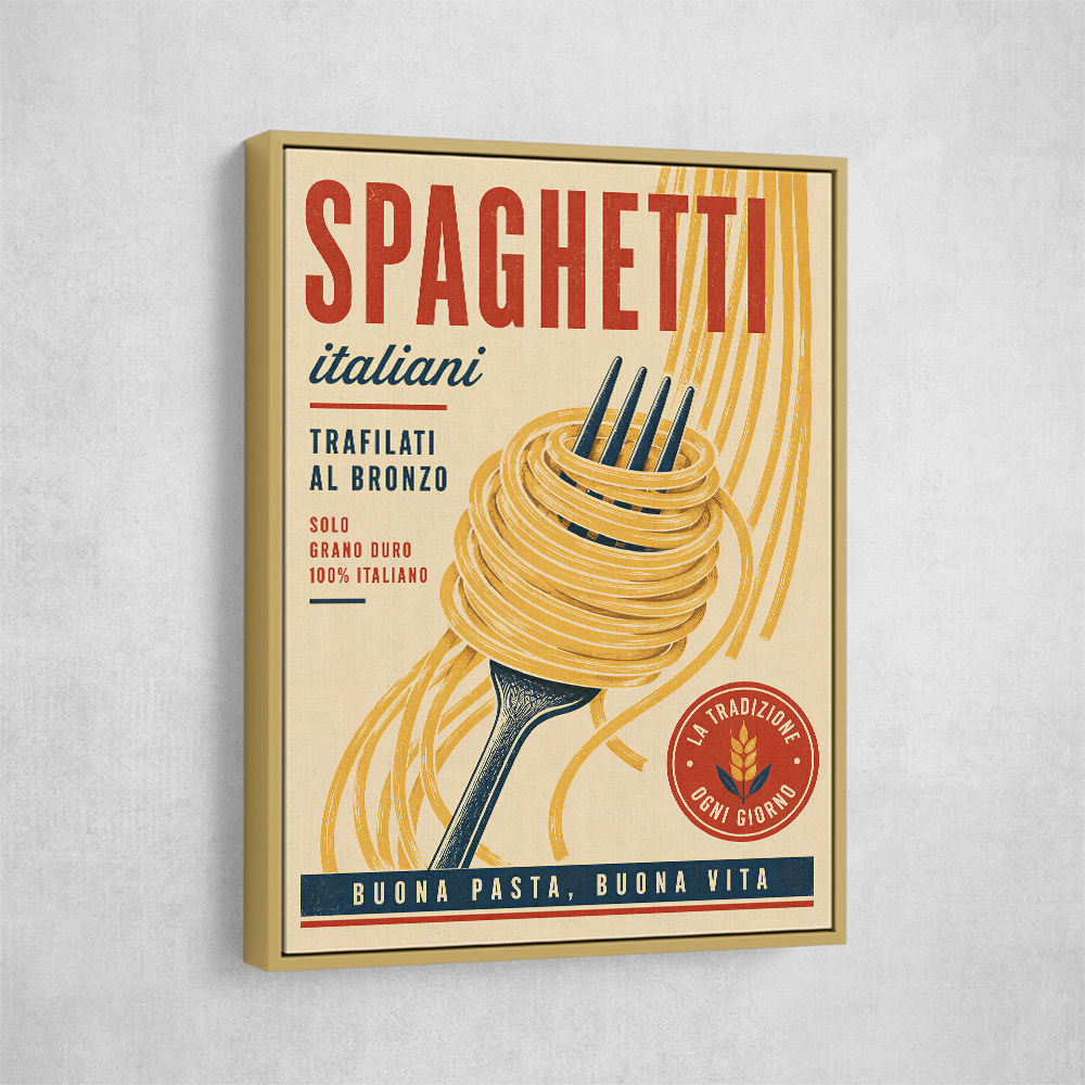 Spaghetti Italian Vintage Food Poster Art Print