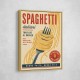 Spaghetti Italian Vintage Food Poster Art Print