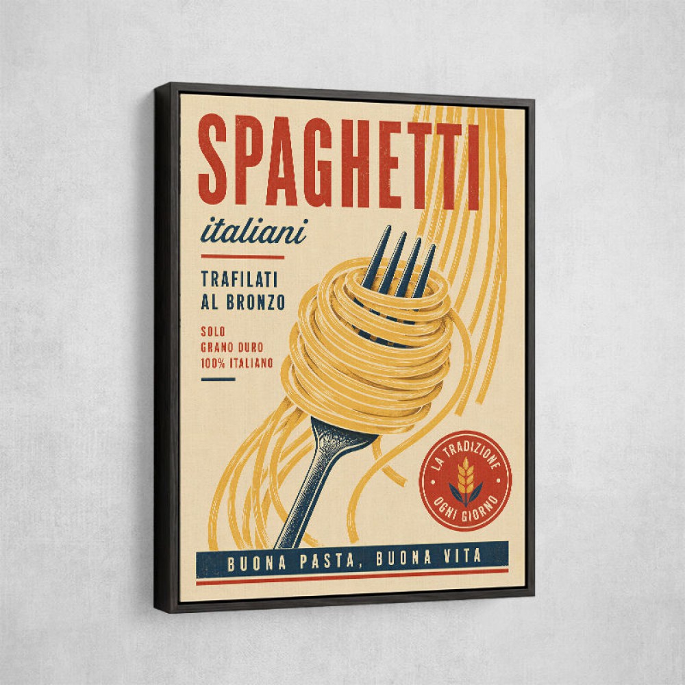 Spaghetti Italian Vintage Food Poster Art Print