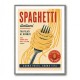Spaghetti Italian Vintage Food Poster Art Print