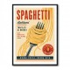 Spaghetti Italian Vintage Food Poster Art Print