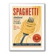 Spaghetti Italian Vintage Food Poster Art Print