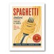 Spaghetti Italian Vintage Food Poster Art Print