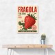 Strawberry Vintage Italian Poster Wall Art