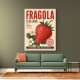 Strawberry Vintage Italian Poster Wall Art