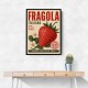 Strawberry Vintage Italian Poster Wall Art