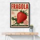 Strawberry Vintage Italian Poster Wall Art