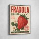 Strawberry Vintage Italian Poster Wall Art