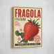 Strawberry Vintage Italian Poster Wall Art