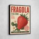Strawberry Vintage Italian Poster Wall Art