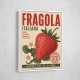Strawberry Vintage Italian Poster Wall Art
