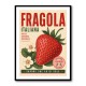 Strawberry Vintage Italian Poster Wall Art