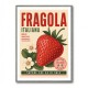 Strawberry Vintage Italian Poster Wall Art
