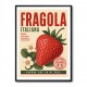 Strawberry Vintage Italian Poster Wall Art