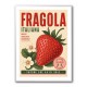 Strawberry Vintage Italian Poster Wall Art
