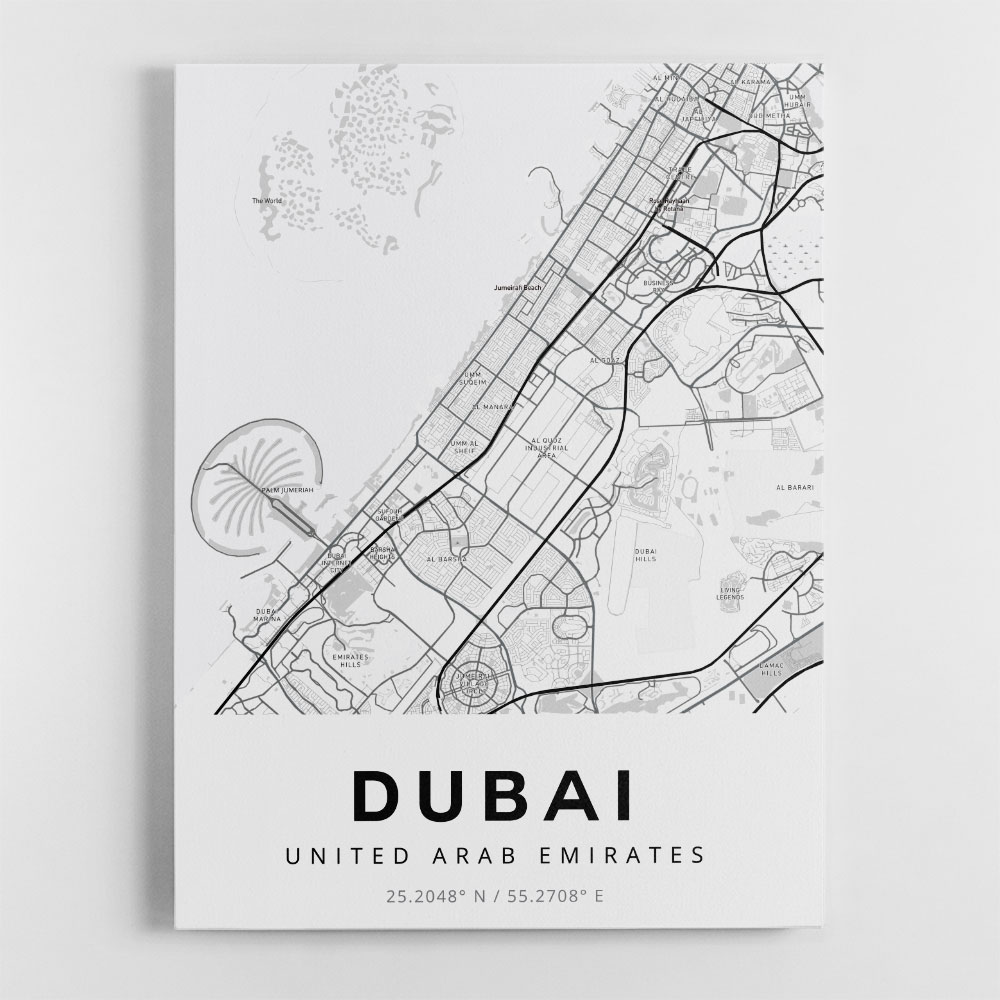 Dubai City Map