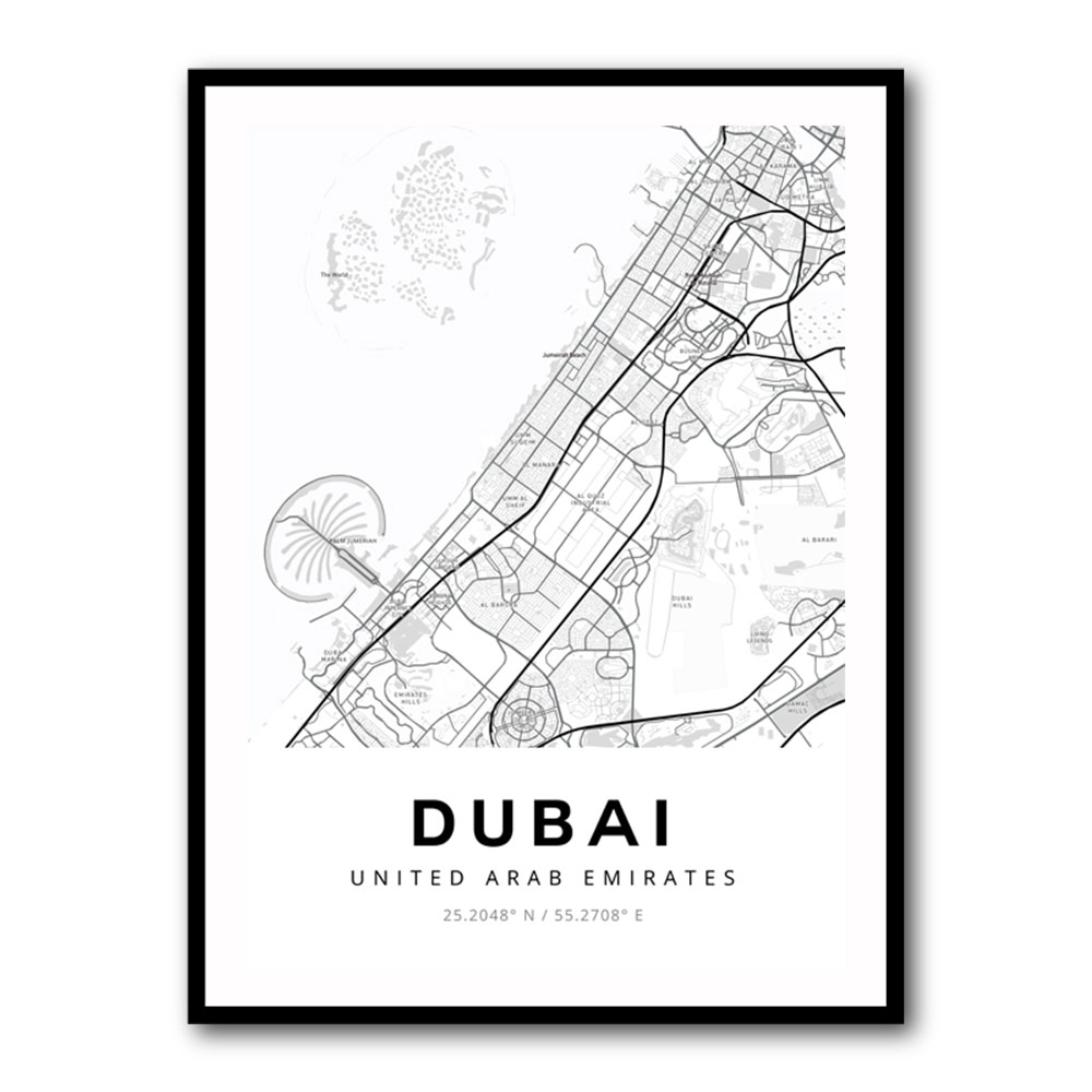 Dubai City Map