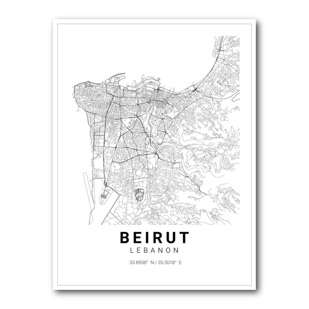 Beirut City Map