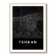 Tehran City Map Black