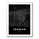 Tehran City Map Black