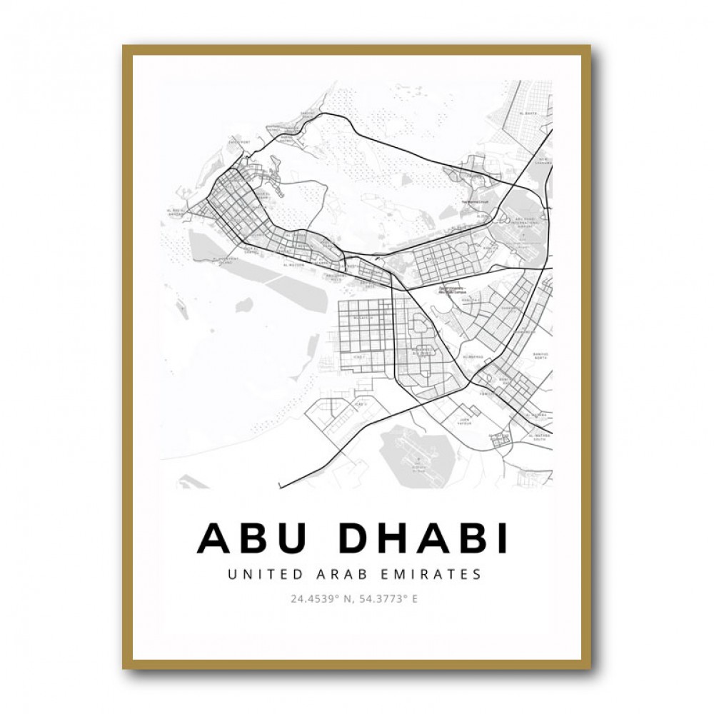 Abu Dhabi City Map