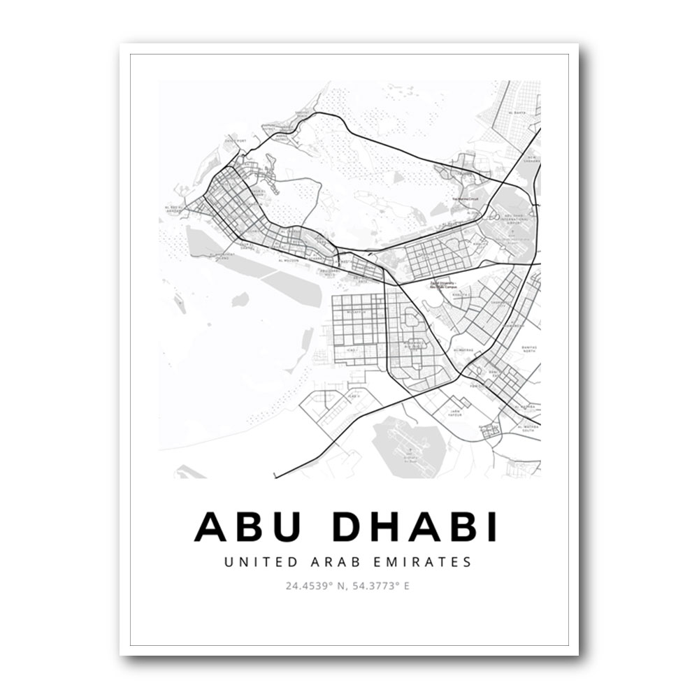 Abu Dhabi City Map