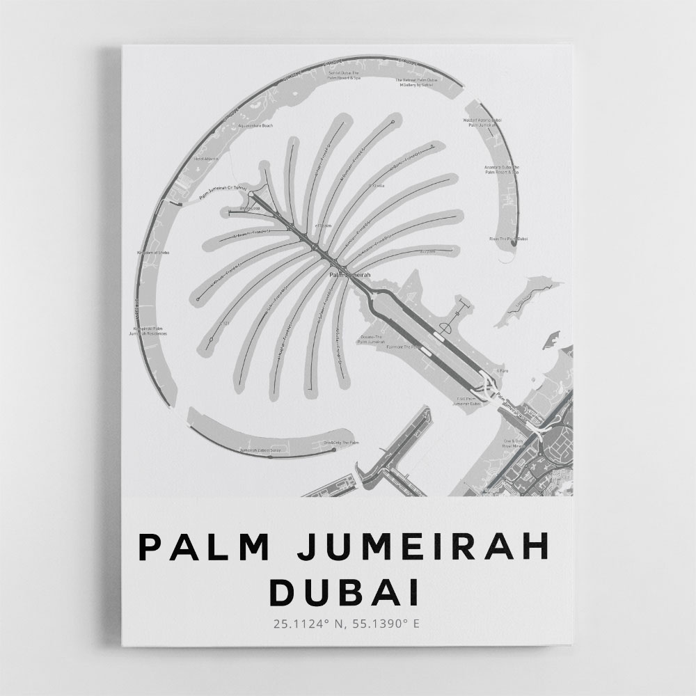 Palm Jumeirah Map