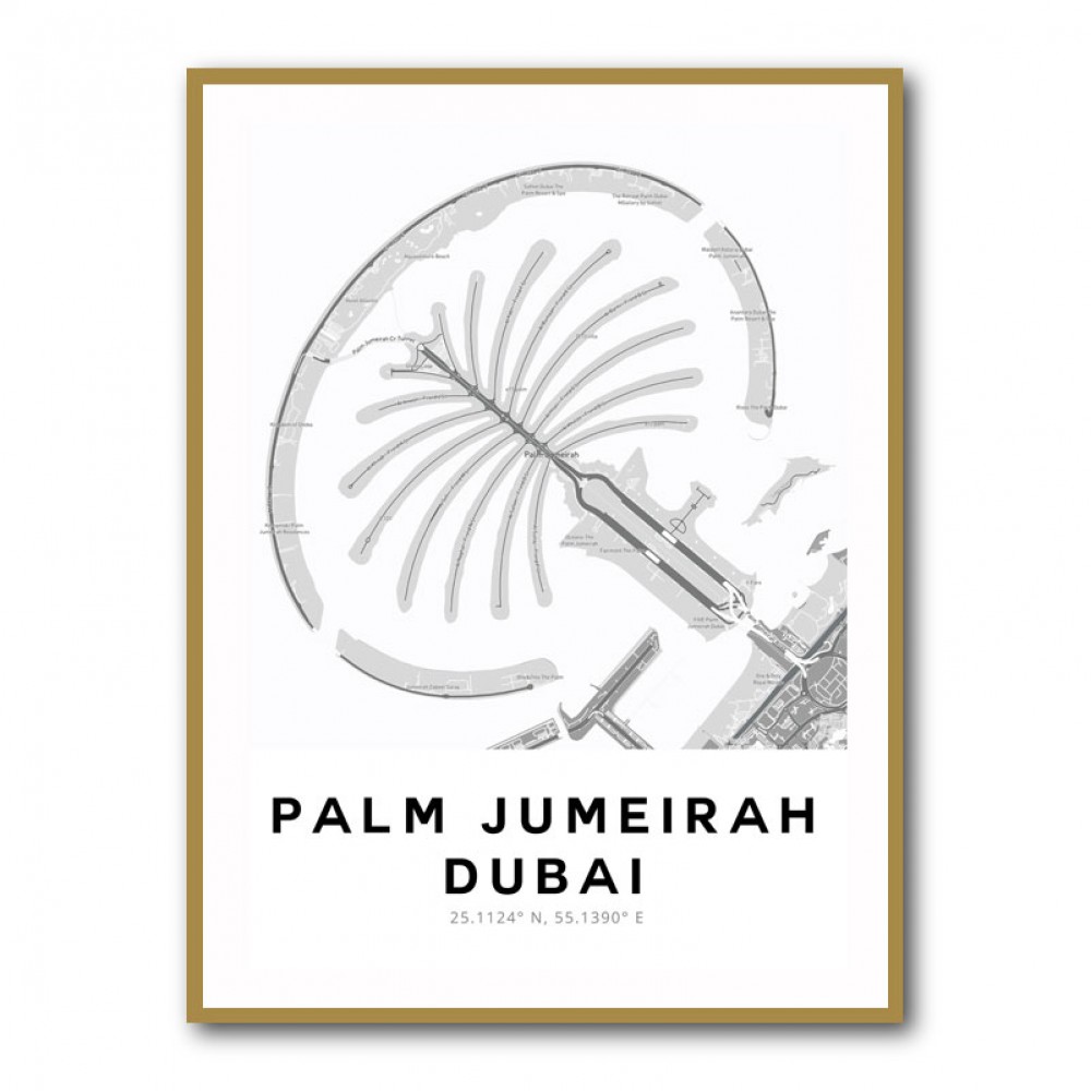 Palm Jumeirah Map